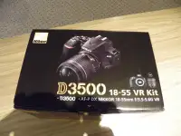 Nikon D3500 Camera in the box