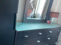 Large dresser with mirror (real wood)