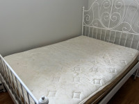 Double bed frame and mattress 