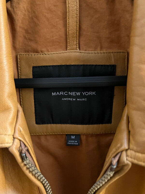 Marc New York Men's Leather Jacket Medium NEW dans Hommes  à Ville de Montréal - Image 2