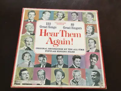 10 RECORD SET by READERS DIGEST FROM 1963...Collector's Edition...122 Great Songs...89 Great Singers...