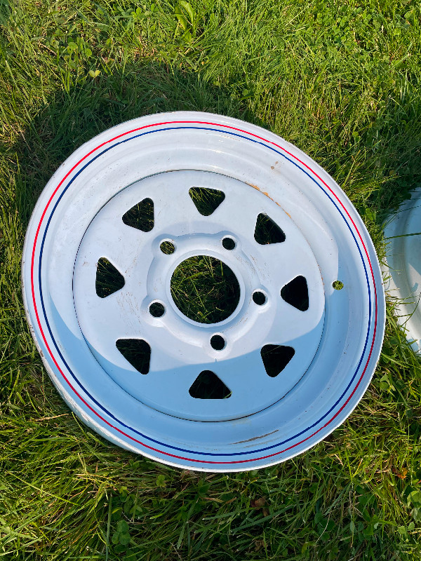 TRAILER RIMS 5 BOLT 12” 13” 14” 15” NEW & REFURBISHED in Boat Parts, Trailers & Accessories in City of Halifax