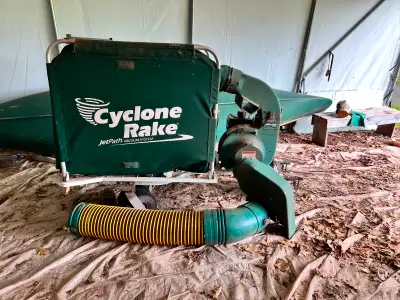 Cyclone rake lawn vacuum, the commander model, tailored for large properties with excellent performa...