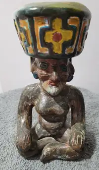 Antique Aztec Mayan Clay Figural, rare find, 1st come 1st serve 
