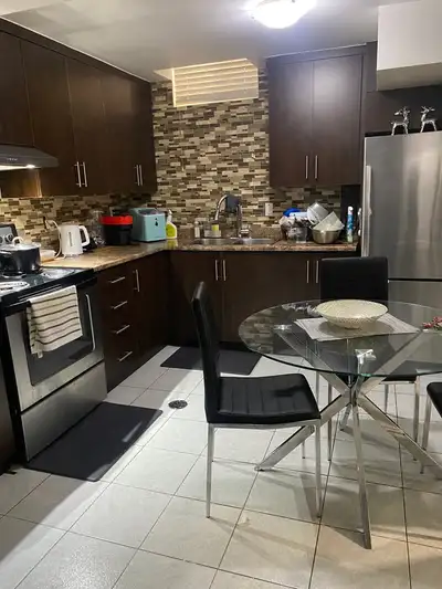 very clean apartment with lots of storage space and close to many amenities