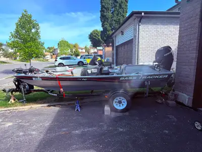 30 HP 4 storke. with Humminbird Halix 7 fishfinder. good condition