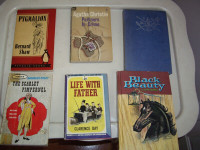 BOOKS VINTAGE AGATHA CHRISTIEFLASHING MTN,BLACK BEAUTY, PYG -6bk