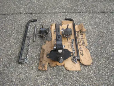Easy Level Deluxe Equalizer Hitch Set. Has Bonus Custom Dual Mount for Totem Pole Car Top Boat Hitch...