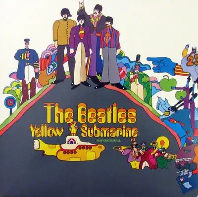 Beatles -- Yellow Submarine ** DISQUE VINYLE / VINYL RECORd (1) ... (press '2012' APPLE PCS 7070 " M...