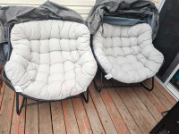 Patio rocking loungers 