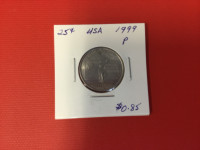 1999 USA 25 Cents Coin