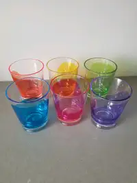 Set of 6 Acrylic Glasses - unused