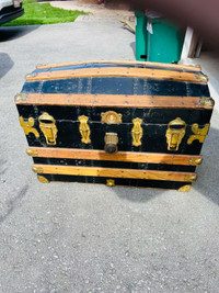 Antique travel trunk