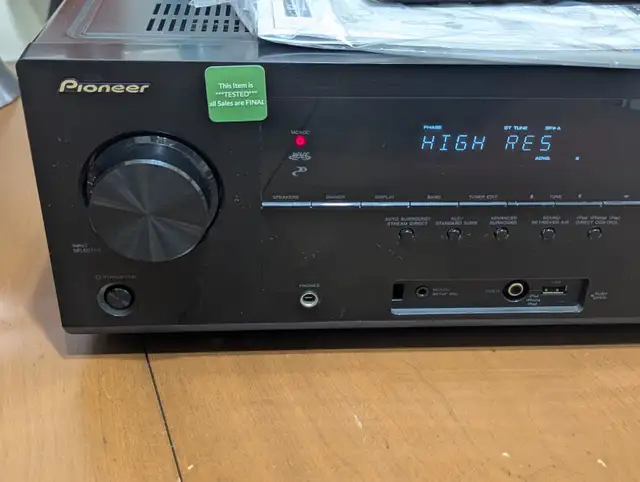 Stereo Receiver Pioneer VSX-822-K 5.1 Channel HDMI With Remote in Stereo Systems & Home Theatre in Red Deer - Image 4