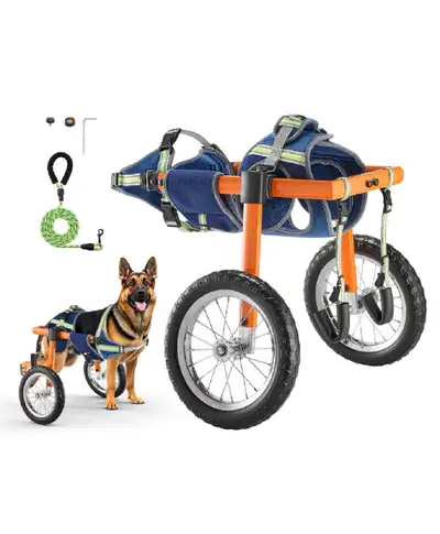  Dog Wheelchair for Back Legs, Lightweight 2Wheels Pet Wheel, View more