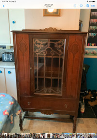 Antique table chairand China cabinet 
