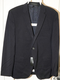SOLD)New Men's Hugo Boss AG The Jam 75/Sharp3 40R Black Suit Jac