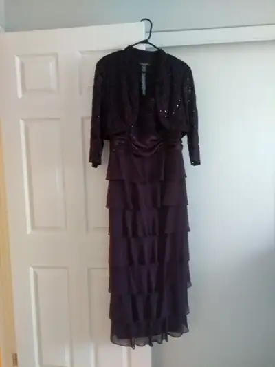 REDUCED! $70. Mother of the Bride dress - size 16. Very flattering and generous fit - will fit up to...
