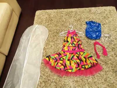 Youth or Small Adult  Colourful Dance, Cheer,Tap Costume Outfit, View more