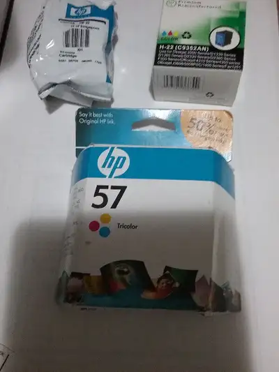 hp22 (reman) hp 27  hp 57 inkjet cartridges, View more