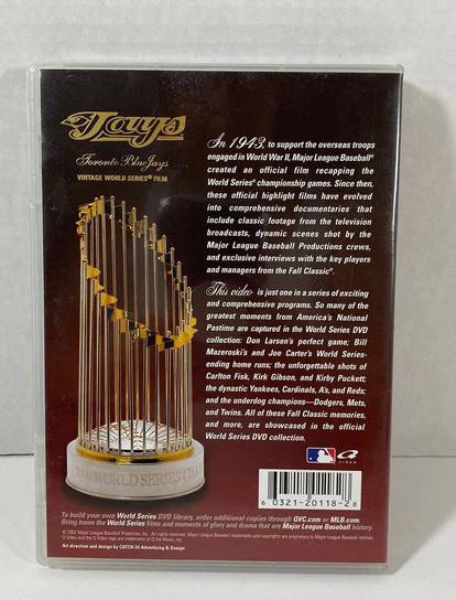 MLB Vintage World Series Films Blue Jays 1992 1993  DVD in Arts & Collectibles in City of Toronto - Image 2