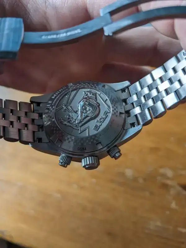 Le Jour chrono chronograph watch panda automatic MINT 42mm in Jewellery & Watches in Longueuil / South Shore - Image 4