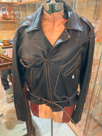 Blouson perfecto manteau moto JOE ROCKET cuir brun homme XL