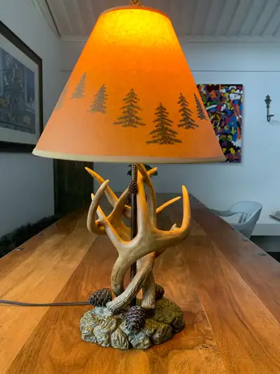 Reduced - Imitation Deer Antler Lamp 24” tall, View more