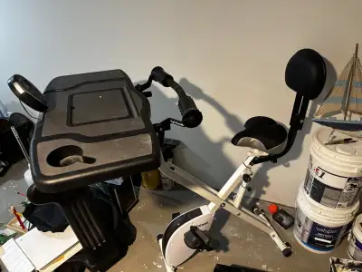 fitdesk exercise bike with desktop, View more