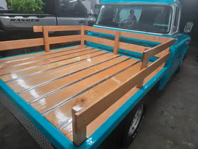 New short box flat bed came off a 1957 chev but will fit other short bed trucks mint condition, fini...