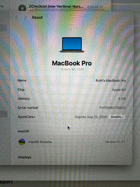 2020 MacBook Pro - 13in with AppleCare+
