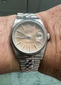 ROLEX DateJust 36mm-Tapestry dial-Full Set-Box & Papers-8750$