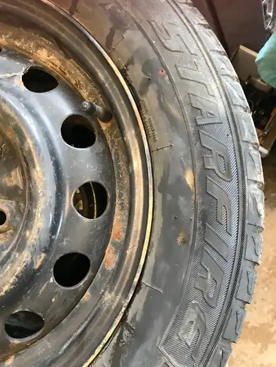 Set of 4 P195/65R15 Winter tires and steel rims. Build date 24/22 Fits Honda Accord, Honda Civic, Ma...