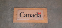 Wooden Canada Sign