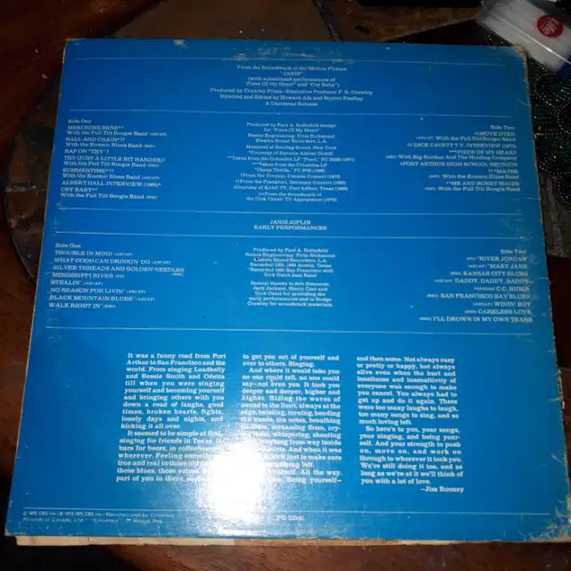 Vintage Vinyl Janis 1975  33345 /3334763010223888771121