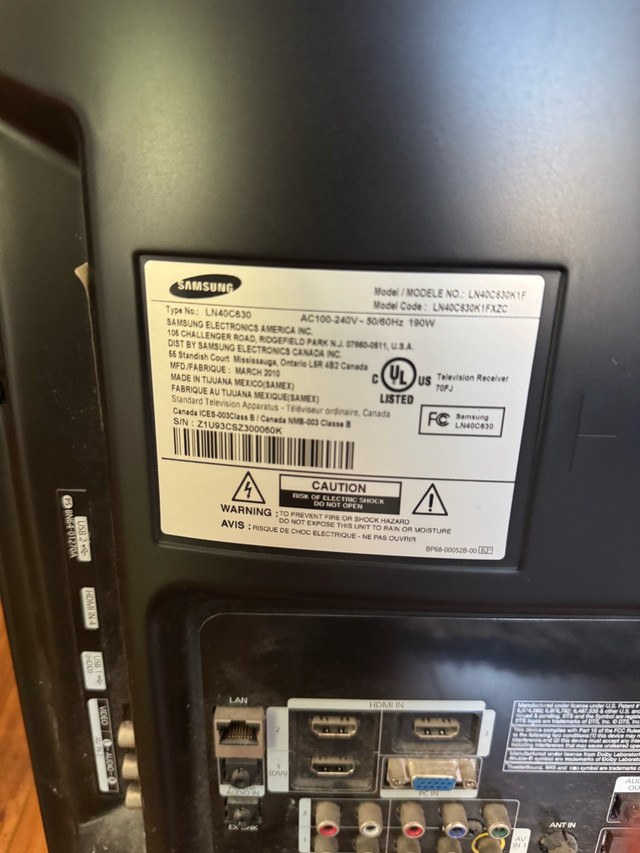 40 inch LCD Samsung TV in TVs in Winnipeg - Image 2