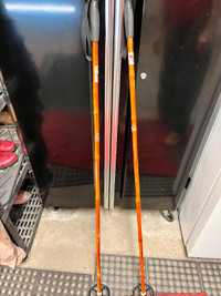 Cross-country ski poles - vintage bamboo