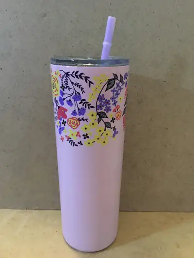 Insulated cup with straw, View more