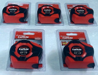 Brand new 5 pcs Lufkin Measuring Tape. 3/4" x 12'. Each Unit 10$