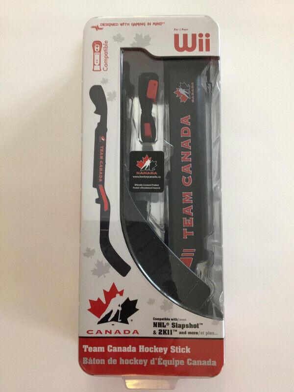 Wii NHL Slapshot game plus compatible hockey stick in Nintendo Wii in Kitchener / Waterloo - Image 3