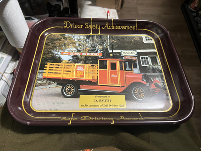 Coca-Cola Drive Safety Achievement Award Tray 1986 THE PAUSE THAT REFRESHES. Hello buyer, If you see...