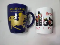 Coffee mugs Legoland & Astrological Sign used/tasse à café usagé
