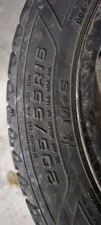 205/55R16 x4 Winter tires on rims from 2013 Hyundai Elantra