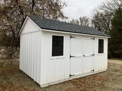 10x16 white garden shed, View more