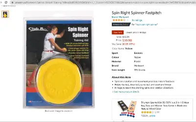 Spin Right Spinner Fastpitch, View more