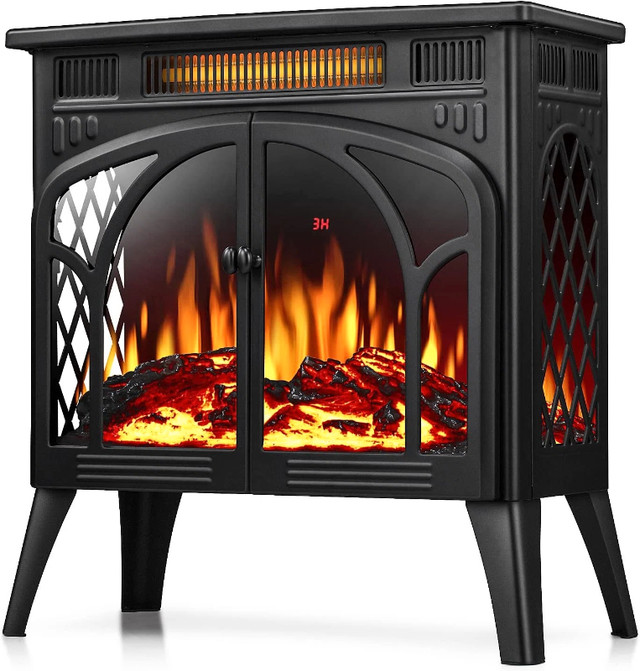 R.W.FLAME 23.5''W 500W/1500W Electric Fireplace Stove in Fireplace & Firewood in Hamilton