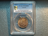 PCGS Certified: 1 Cent Canadian 1913 coin
