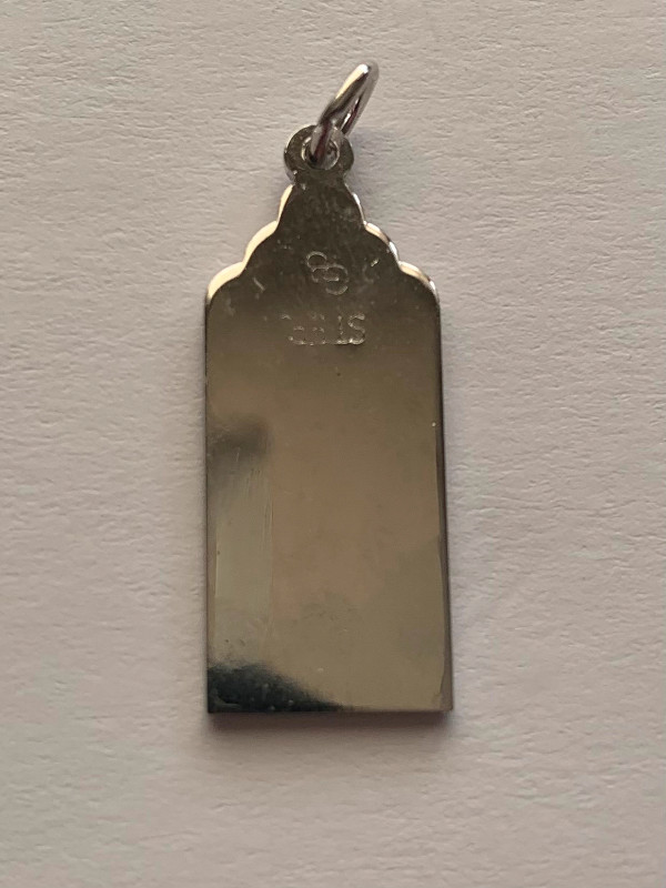 Rare Sterling Silver “LOVE” Pendant Vertical Tag Charm in Jewellery & Watches in Edmonton - Image 2