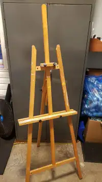 Easel, Acrylics, Brushes and other accessories for painting