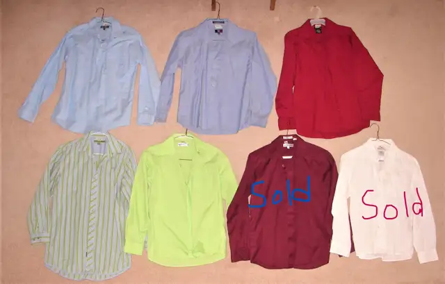 Dress Shirts & Pants - sz 6, 10, 12, 14, 16, 18, men's 14.5, 15 in Kids & Youth in Strathcona County - Image 7